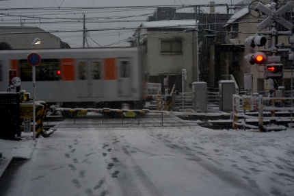 雪の東急大井町線と東横線