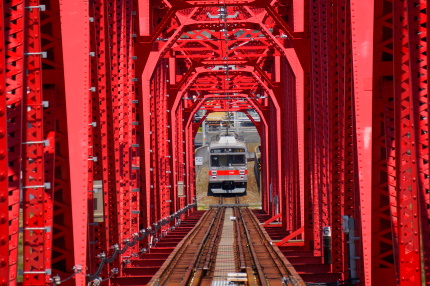 上田電鉄 赤い鉄橋